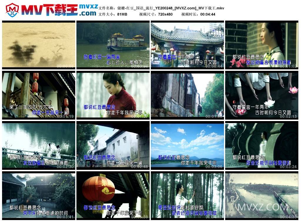储姗-红豆_国语_流行_YE200248